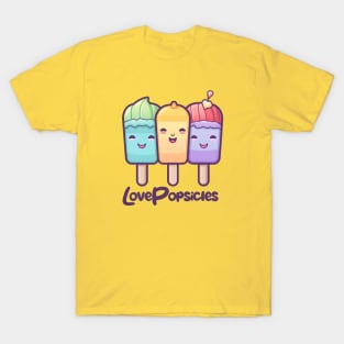 Kawaii Cute Love Popsicles T-Shirt